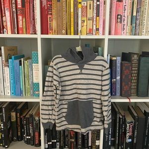Hanna Andersson Striped Sweatshirt Hoodie